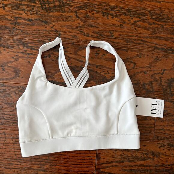 IVL Collective Stay-in-Place Brilliant White Sports Bra Size 10 NWT - Picture 2 of 7